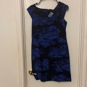 Ann Taylor Navy and Black Mini Dress